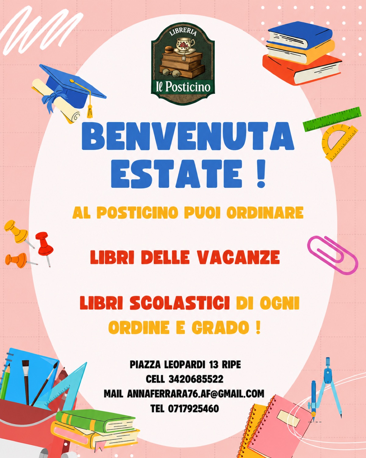 Locandina Benvenuta Estate — libri delle vacanze