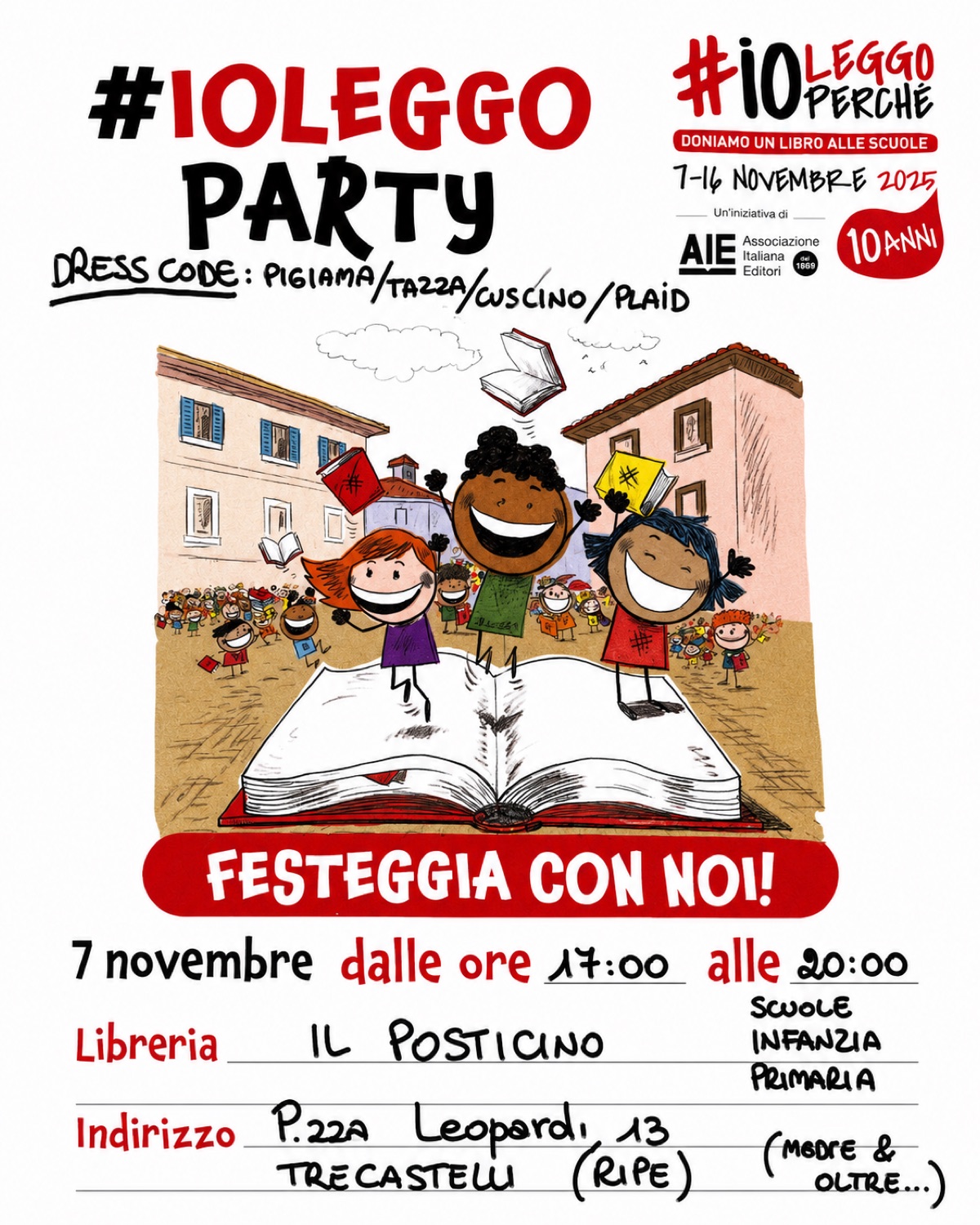 Locandina #ioleggo Party per le scuole